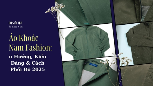 Áo Khoác Nam Fashion: Xu Hướng, Kiểu Dáng & Cách Phối Đồ 2025