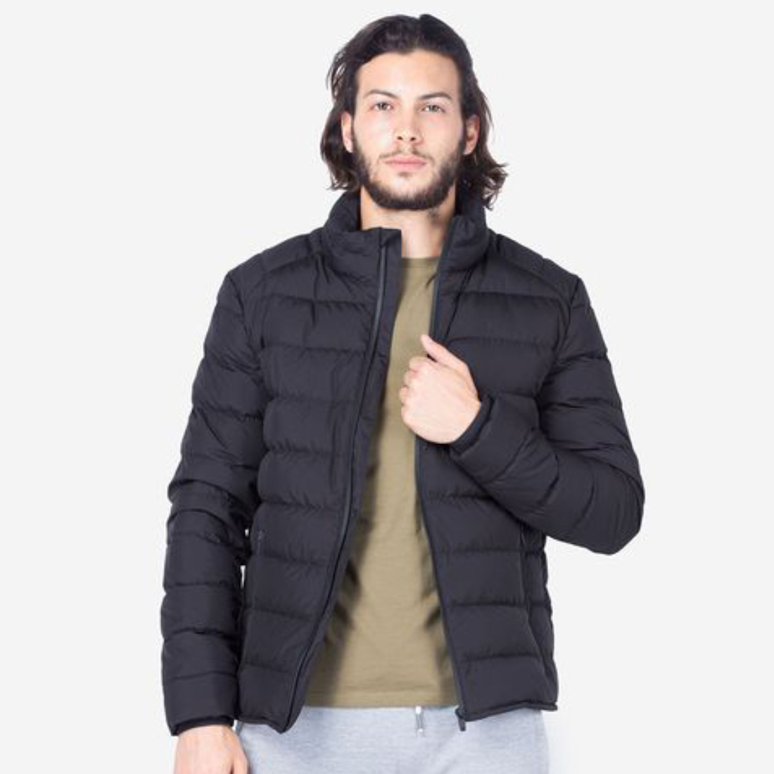 Áo khoác lông vũ  ALGALV.1 đen