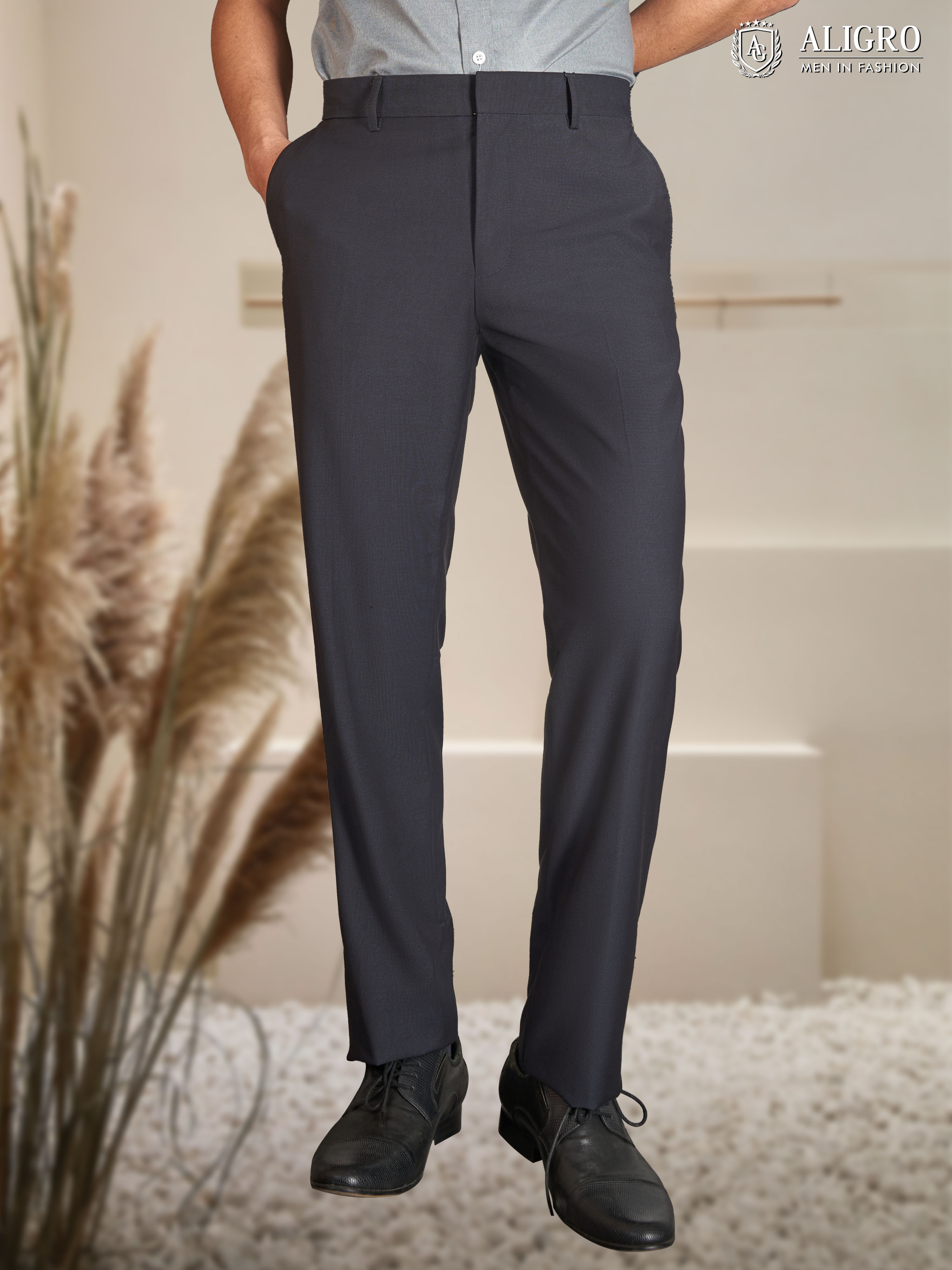 Quần âu nam công sở cao cấp Aligro ALGO1029 màu navy